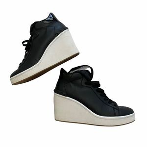 Steve Madden Brix Black Platform Sneakers Size 9.5